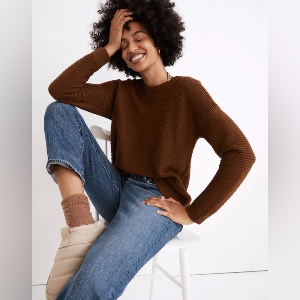 Madewell Greensboro Button-Back Sweater